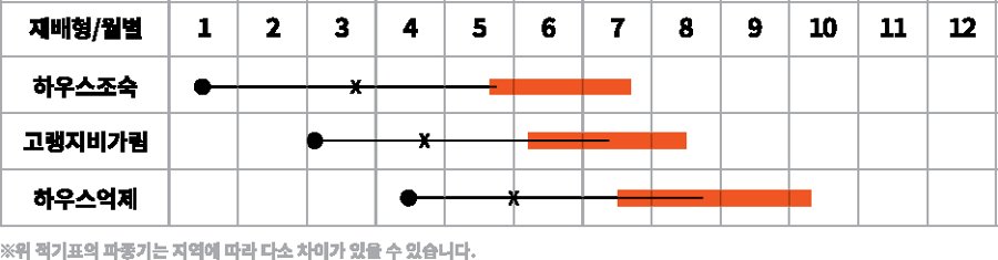 슈퍼스타 재배적기표